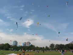 A beautiful day for kite flying...