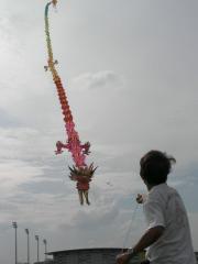 The Dragon Kite, made and flown by Robert FOONG