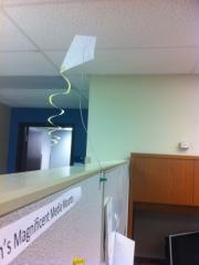 My cubicle kite...0 wind.