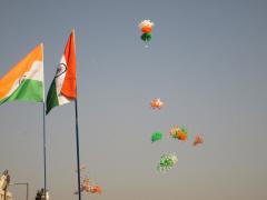 Indian Flag March at International Kite Festival 2013