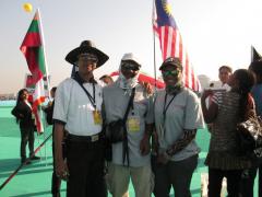 Malaysia Kite Flyers at International Kite Festival 2013