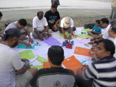 Executives Making Kites