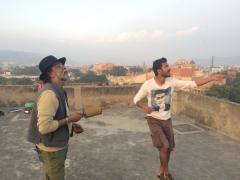 Ajay and Prashant Prakesh battle neighbors.