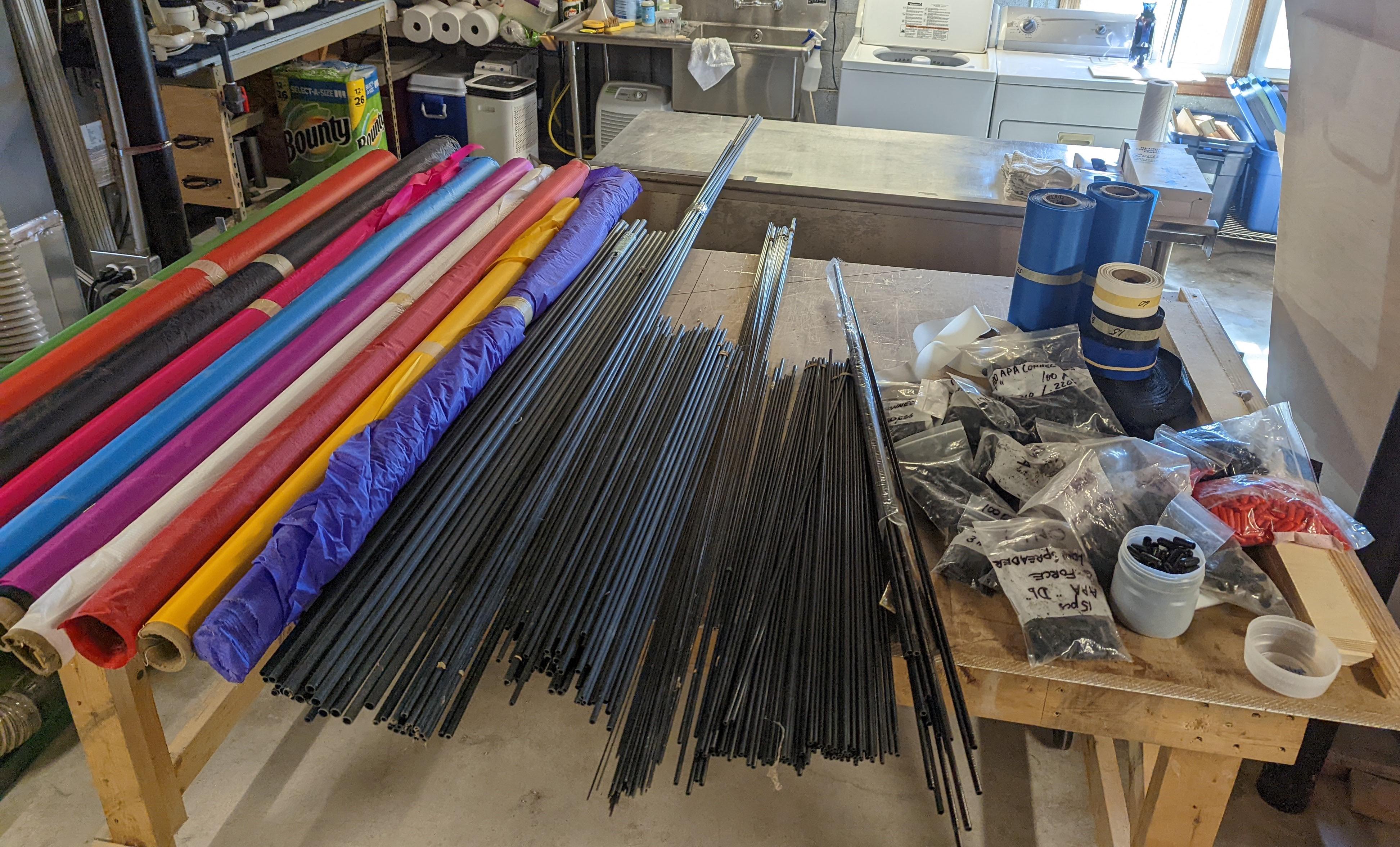 Large stock of Kite Making Supplies