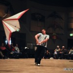 Toby Arndt in indoor kite competition